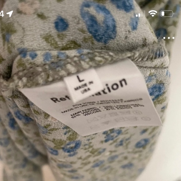 Reformation Chandler Dress in Sprite - Picture 3 of 3